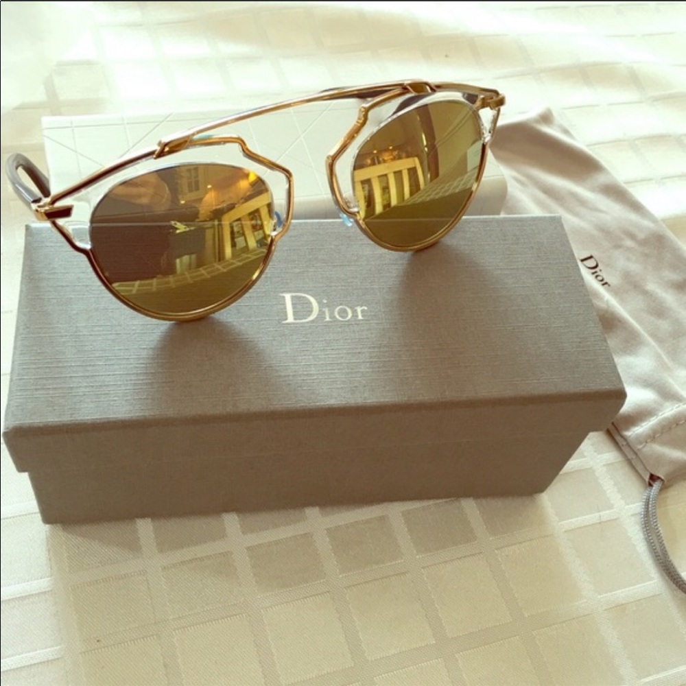 Authentic Christian Dior Gold “ Dior So Real”